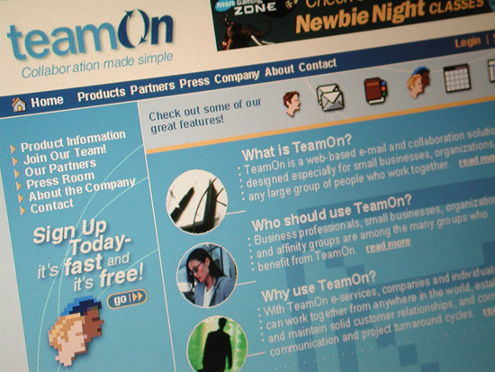 TeamOn Corporate website